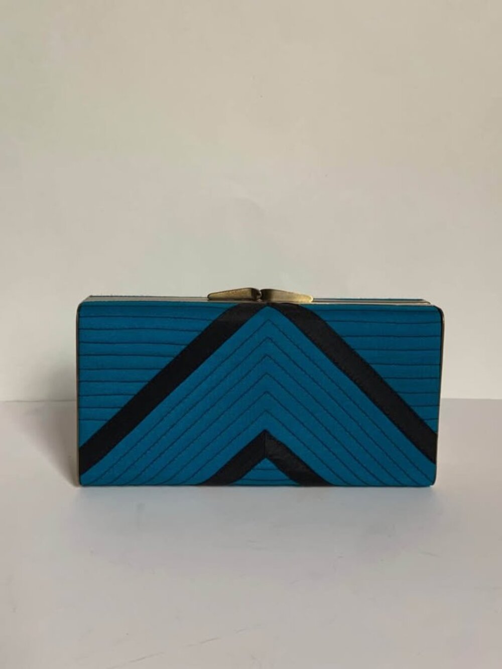 NWT French Connection Silk Box Clutch